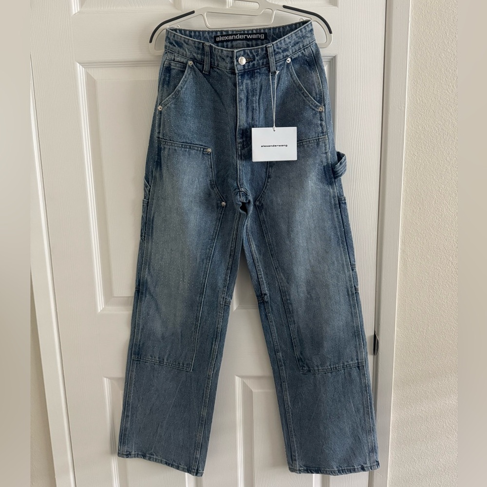 Alexander Wang Blue Boot Cut Jeans brand new